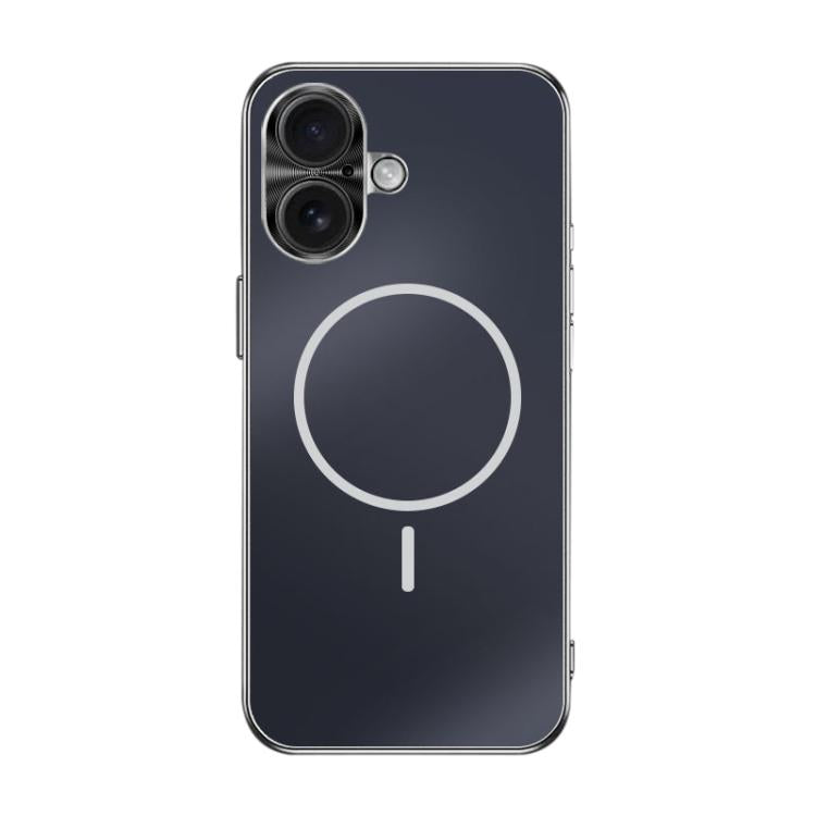 Metal Mens Acrylic PC Thin Circle MagSafe Phone Case, For iPhone 17e / 16e, For iPhone 16 Pro Max, For iPhone 16 Pro, For iPhone 16, For iPhone 15 Pro Max, For iPhone 15 Pro