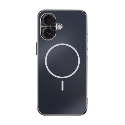 Metal Mens Acrylic PC Thin Circle MagSafe Phone Case, For iPhone 17e / 16e, For iPhone 16 Pro Max, For iPhone 16 Pro, For iPhone 16, For iPhone 15 Pro Max, For iPhone 15 Pro