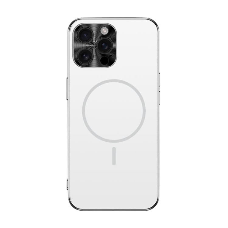 Metal Mens Acrylic PC Thin Circle MagSafe Phone Case, For iPhone 17e / 16e, For iPhone 16 Pro Max, For iPhone 16 Pro, For iPhone 16, For iPhone 15 Pro Max, For iPhone 15 Pro