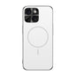 Metal Mens Acrylic PC Thin Circle MagSafe Phone Case, For iPhone 15, For iPhone 14, For iPhone 14 Pro, For iPhone 14 Pro Max, For iPhone 13 Pro Max, For iPhone 13 Pro