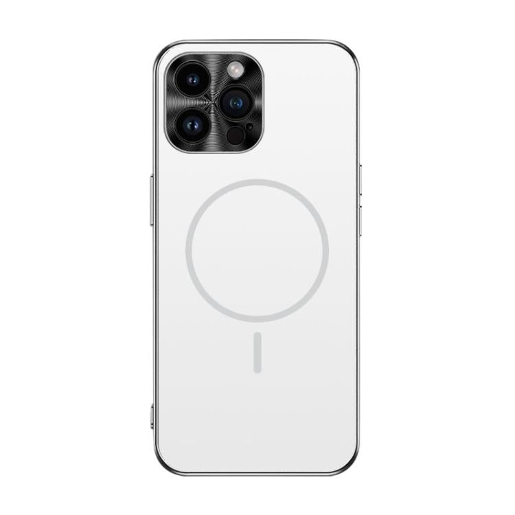 Metal Mens Acrylic PC Thin Circle MagSafe Phone Case, For iPhone 15, For iPhone 14, For iPhone 14 Pro, For iPhone 14 Pro Max, For iPhone 13 Pro Max, For iPhone 13 Pro