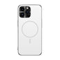 Metal Mens Acrylic PC Thin Circle MagSafe Phone Case, For iPhone 15, For iPhone 14, For iPhone 14 Pro, For iPhone 14 Pro Max, For iPhone 13 Pro Max, For iPhone 13 Pro