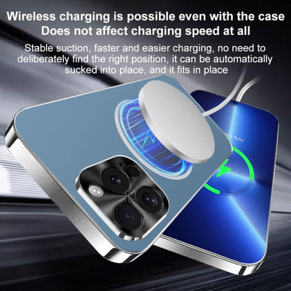 Metal Mens Acrylic PC Thin Circle MagSafe Phone Case, For iPhone 15, For iPhone 14, For iPhone 14 Pro, For iPhone 14 Pro Max, For iPhone 13 Pro Max, For iPhone 13 Pro