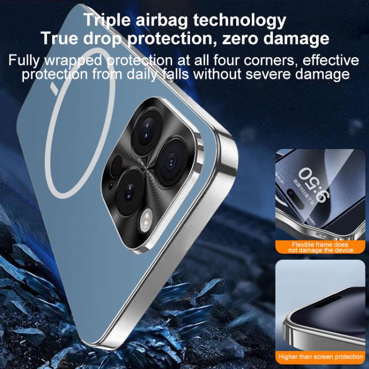 Metal Mens Acrylic PC Thin Circle MagSafe Phone Case, For iPhone 15, For iPhone 14, For iPhone 14 Pro, For iPhone 14 Pro Max, For iPhone 13 Pro Max, For iPhone 13 Pro
