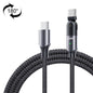 100W 5A USB-C / Type-C to Type-C 180 Degree Rotating Elbow Fast Charging Cable, 1.2m 100W PD, 2m 100W PD