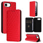 Cubic Grid Texture Flip Leather Phone Case