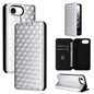 Cubic Grid Texture Flip Leather Phone Case