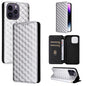 Cubic Grid Texture Flip Leather Phone Case