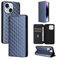 Cubic Grid Texture Flip Leather Phone Case