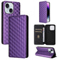 Cubic Grid Texture Flip Leather Phone Case