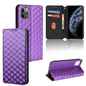 Cubic Grid Texture Flip Leather Phone Case