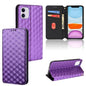 Cubic Grid Texture Flip Leather Phone Case
