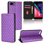 Cubic Grid Texture Flip Leather Phone Case