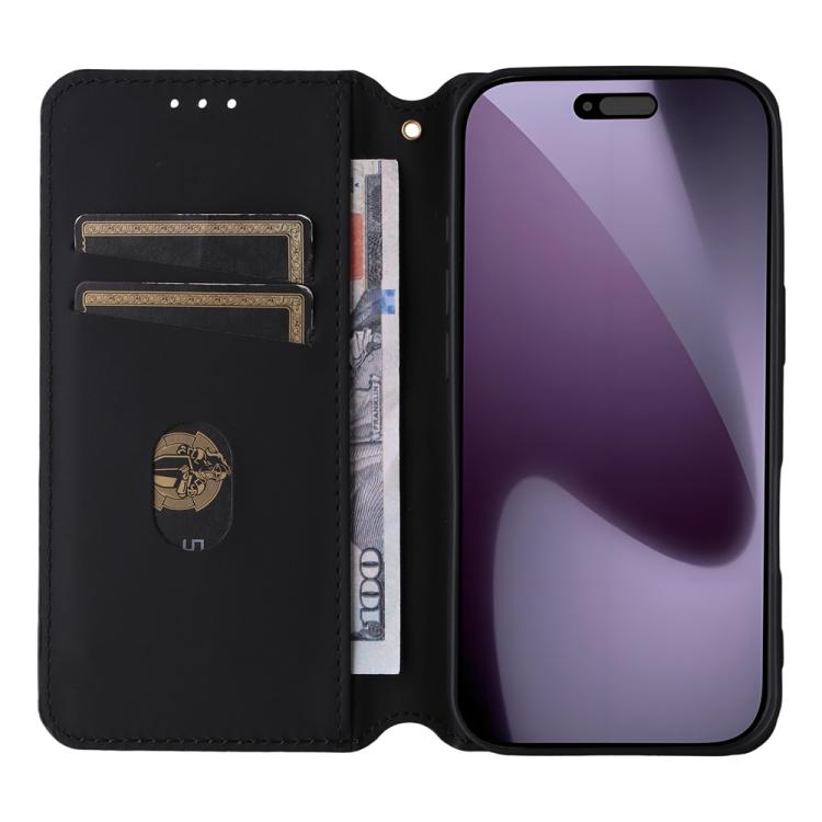 Cubic Grid Texture Flip Leather Phone Case, For iPhone 18 Pro / 17 Pro, For iPhone 18 Pro Max / 17 Pro Max, For iPhone 17e / 16e, For iPhone Air
