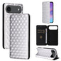 Cubic Grid Texture Flip Leather Phone Case