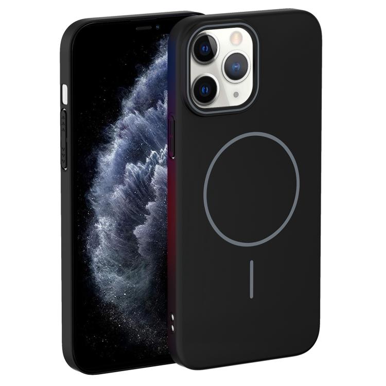 Thin Circle PC Injection MagSafe Phone Case, For iPhone 11 Pro