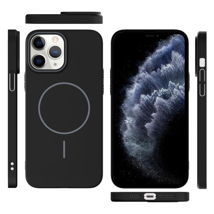 Thin Circle PC Injection MagSafe Phone Case, For iPhone 11 Pro