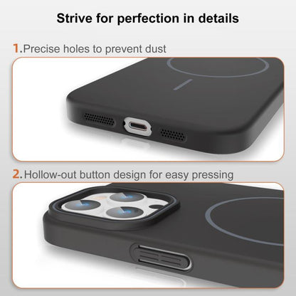 Thin Circle PC Injection MagSafe Phone Case, For iPhone 16 Plus, For iPhone 16, For iPhone 15 Pro Max