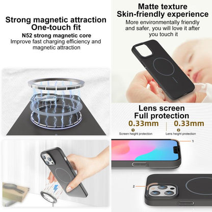 Thin Circle PC Injection MagSafe Phone Case, For iPhone 16 Plus, For iPhone 16, For iPhone 15 Pro Max
