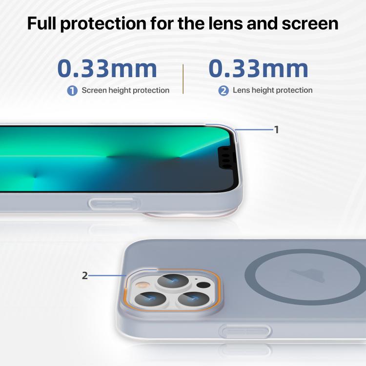 Translucent Frosted Skin PC MagSafe Phone Case, For iPhone 16, For iPhone 15 Pro Max, For iPhone 15 Pro, For iPhone 15 Plus
