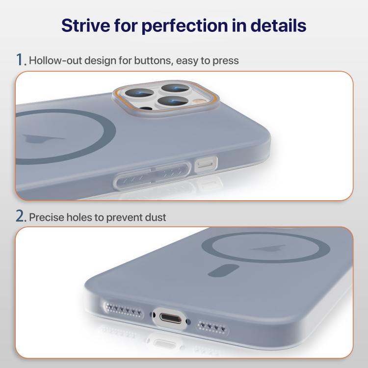 Translucent Frosted Skin PC MagSafe Phone Case, For iPhone 15, For iPhone 14 Plus, For iPhone 14, For iPhone 14 Pro