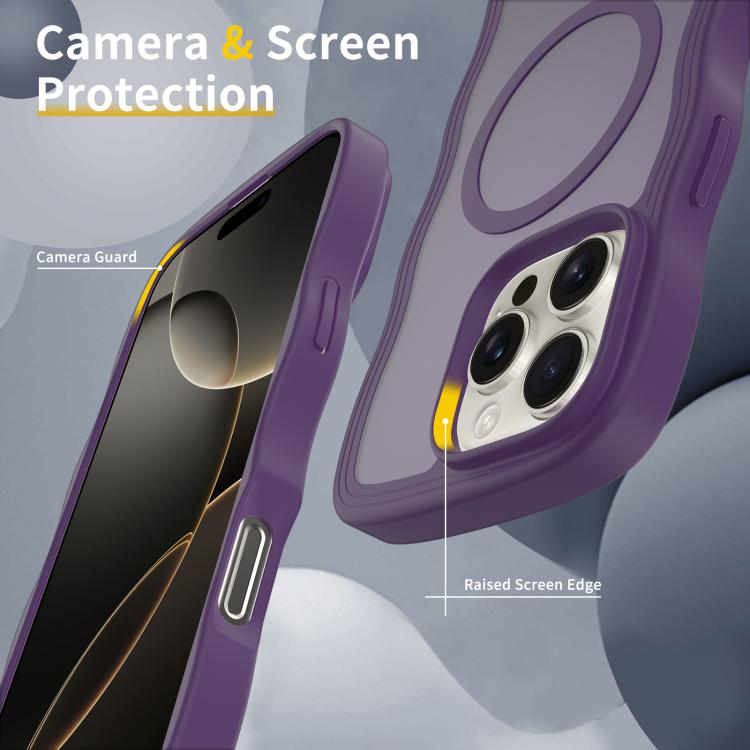 Skin Feel Wave Texture MagSafe Phone Case