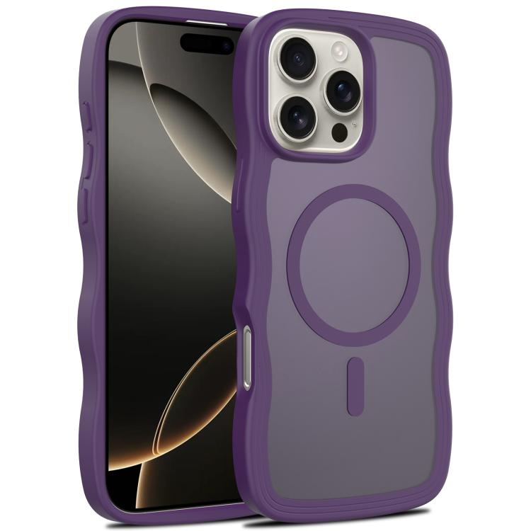 Skin Feel Wave Texture MagSafe Phone Case, For iPhone 17e / 16e, For iPhone 17, For iPhone Air, For iPhone 16 Pro Max