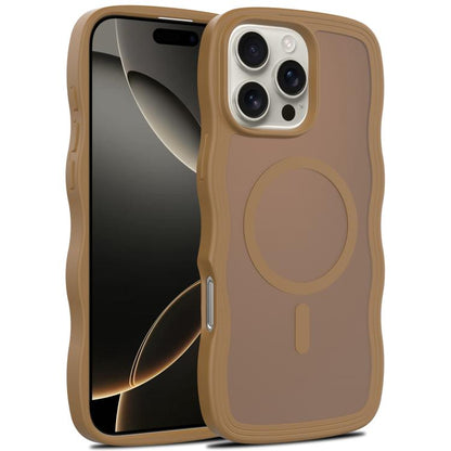 Skin Feel Wave Texture MagSafe Phone Case, For iPhone 17e / 16e, For iPhone 17, For iPhone Air, For iPhone 16 Pro Max