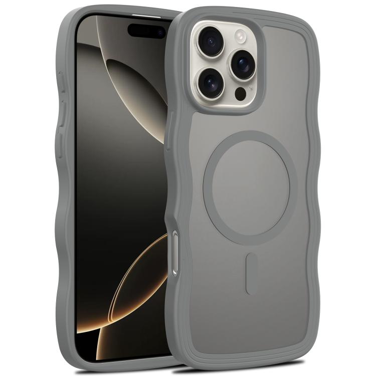 Skin Feel Wave Texture MagSafe Phone Case, For iPhone 17e / 16e, For iPhone 17, For iPhone Air, For iPhone 16 Pro Max