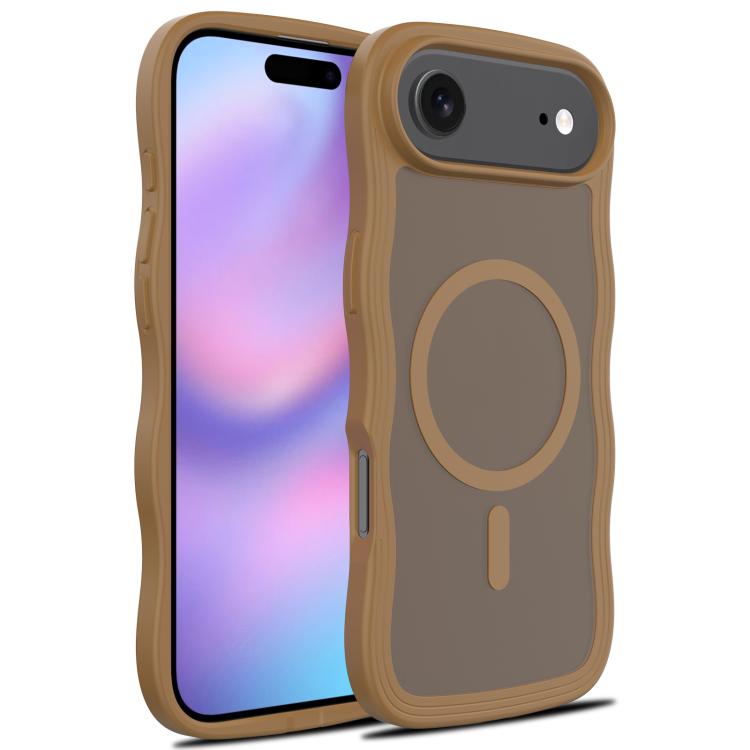 Skin Feel Wave Texture MagSafe Phone Case, For iPhone 17e / 16e, For iPhone 17, For iPhone Air, For iPhone 16 Pro Max
