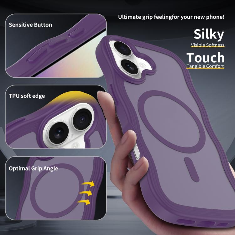 Skin Feel Wave Texture MagSafe Phone Case
