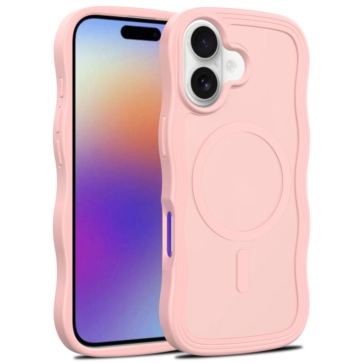 Skin Feel Wave Texture MagSafe Phone Case, For iPhone 17e / 16e, For iPhone 17, For iPhone Air, For iPhone 16 Pro Max