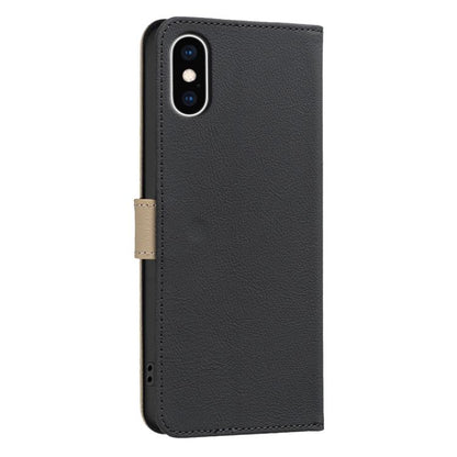 Splicing Color Hollow Flower Pattern RFID Leather Phone Case, For iPhone XS Max, For iPhone 6 Plus / 7 Plus / 8 Plus, For iPhone 6 / 7 / 8