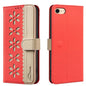 Splicing Color Hollow Flower Pattern RFID Leather Phone Case, For iPhone XS Max, For iPhone 6 Plus / 7 Plus / 8 Plus, For iPhone 6 / 7 / 8