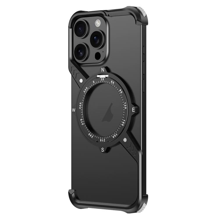 S Shaped 360 Holder Airbag Frameless MagSafe Metal Phone Case