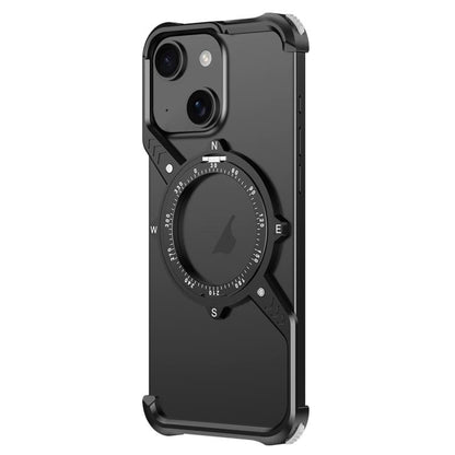 S Shaped 360 Holder Airbag Frameless MagSafe Metal Phone Case