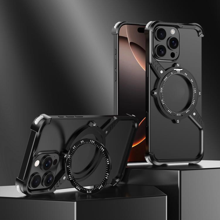 S Shaped 360 Holder Airbag Frameless MagSafe Metal Phone Case