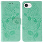 Rose Butterfly Embossed Leather Phone Case
