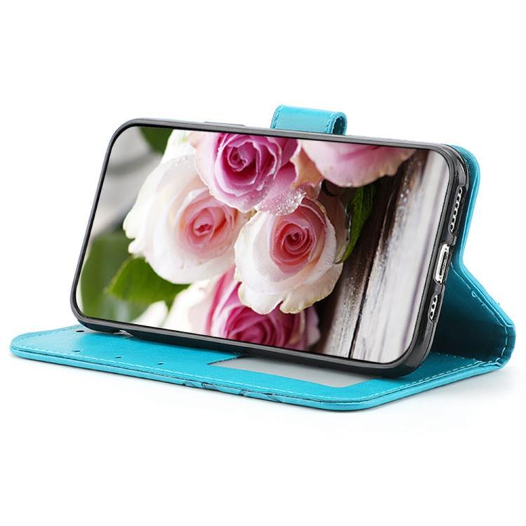 Rose Butterfly Embossed Leather Phone Case, For iPhone 18 Pro / 17 Pro, For iPhone 18 Pro Max / 17 Pro Max, For iPhone 17e / 16e, For iPhone 17
