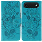 Rose Butterfly Embossed Leather Phone Case