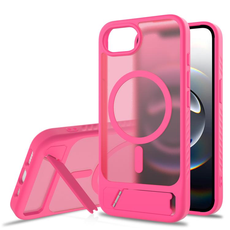 Frosted Holder PC Hybrid TPU MagSafe Phone Case, For iPhone 16e, For iPhone 16 Pro Max, For iPhone 16 Pro, For iPhone 16 Plus