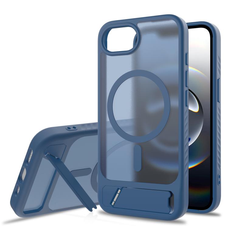 Frosted Holder PC Hybrid TPU MagSafe Phone Case, For iPhone 16e, For iPhone 16 Pro Max, For iPhone 16 Pro, For iPhone 16 Plus