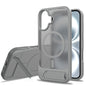 Frosted Holder PC Hybrid TPU MagSafe Phone Case, For iPhone 16, For iPhone 15 Pro Max, For iPhone 15 Pro, For iPhone 15 Plus