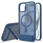 Frosted Holder PC Hybrid TPU MagSafe Phone Case, For iPhone 15, For iPhone 14 Plus, For iPhone 14, For iPhone 14 Pro