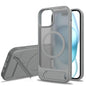 Frosted Holder PC Hybrid TPU MagSafe Phone Case, For iPhone 15, For iPhone 14 Plus, For iPhone 14, For iPhone 14 Pro