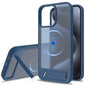 Frosted Holder PC Hybrid TPU MagSafe Phone Case, For iPhone 15, For iPhone 14 Plus, For iPhone 14, For iPhone 14 Pro