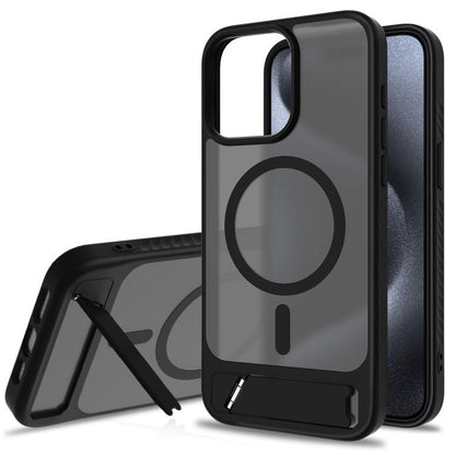 Frosted Holder PC Hybrid TPU MagSafe Phone Case, For iPhone 12, For iPhone 12 Pro Max, For iPhone 12 Pro