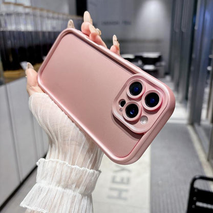 Solid Color Metallic Paint Precise Hole TPU Phone Case, For iPhone XS Max, For iPhone 8 Plus / 7 Plus