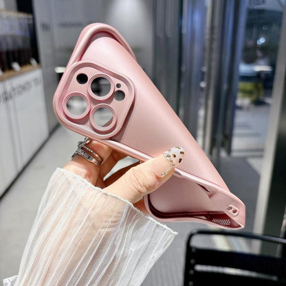 Solid Color Metallic Paint Precise Hole TPU Phone Case, For iPhone XS Max, For iPhone 8 Plus / 7 Plus