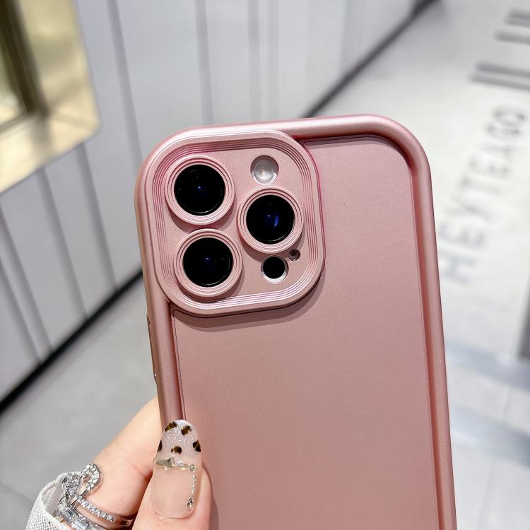 Solid Color Metallic Paint Precise Hole TPU Phone Case, For iPhone XS Max, For iPhone 8 Plus / 7 Plus